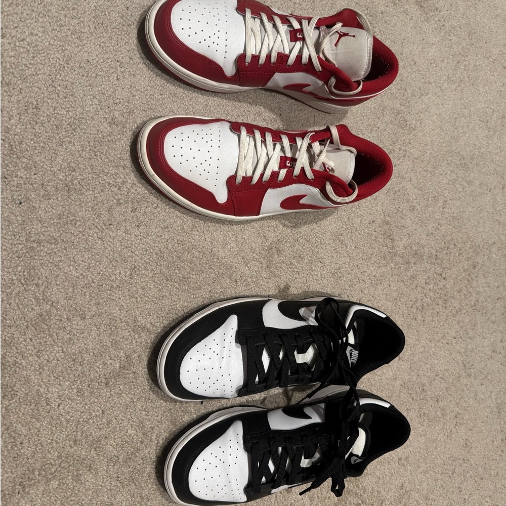 Red and Black Athletic Sneakers